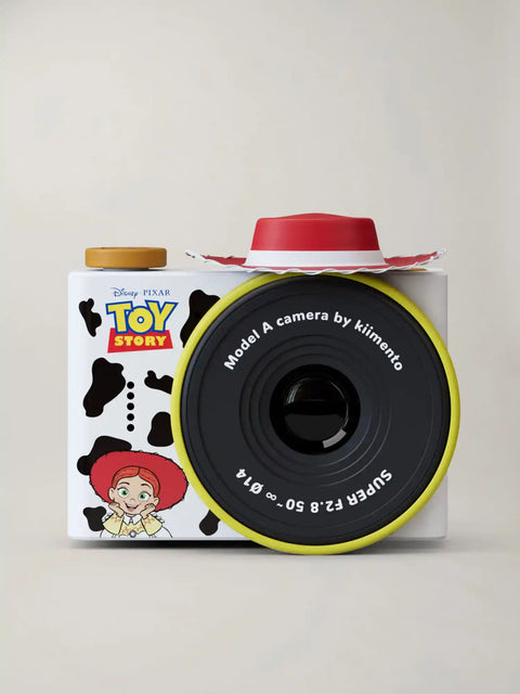 kiimento Disney Jessie Mini Camera Model A – Toy Story Jessie kids mini camera with cowgirl hat and cow print design