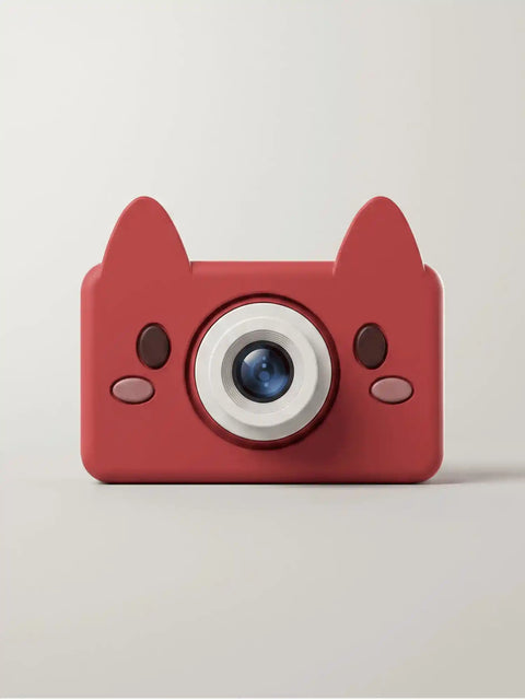 kiimento Fox Digital Camera Model C – Akito the Fox red kids camera with cat ears for ages 3 to 6